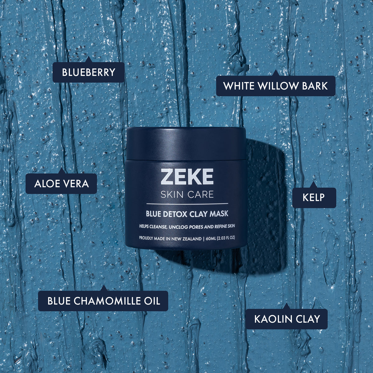 Clear Acne | Blue Clay Mask | Made in New Zealand | Natural